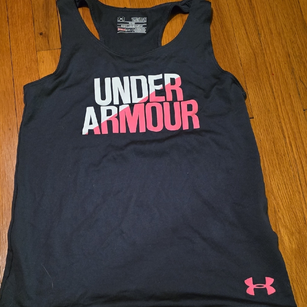 Under Armour Black Tank with Pink Accents